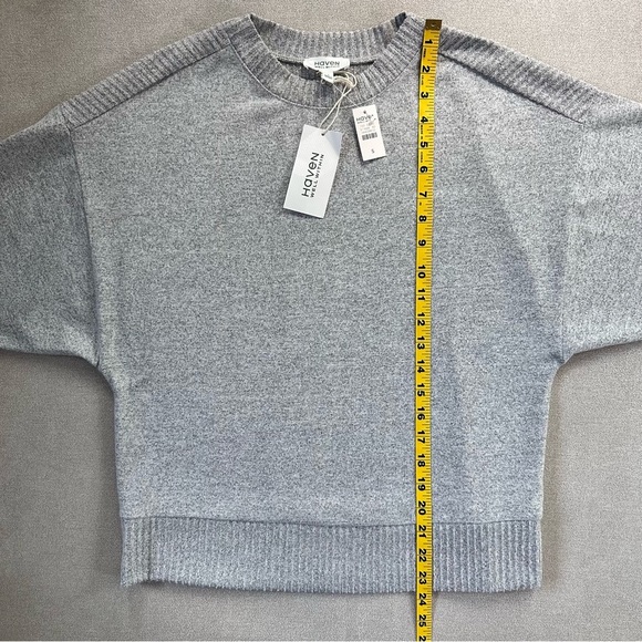 Haven Well Within Lightweight Crewneck Sweater. Small. Gray. NWT. - Picture 6 of 9